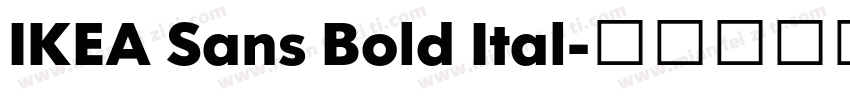 IKEA Sans Bold Ital字体转换